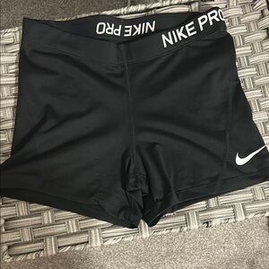 Nike Black Athletic Shorts with Compression Fit